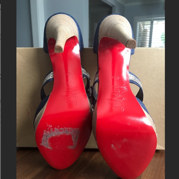 CHRISTIAN LOUBOUTIN Peep Dorsay Pumps Euro size EU 40.5 - Picture 2 of 5